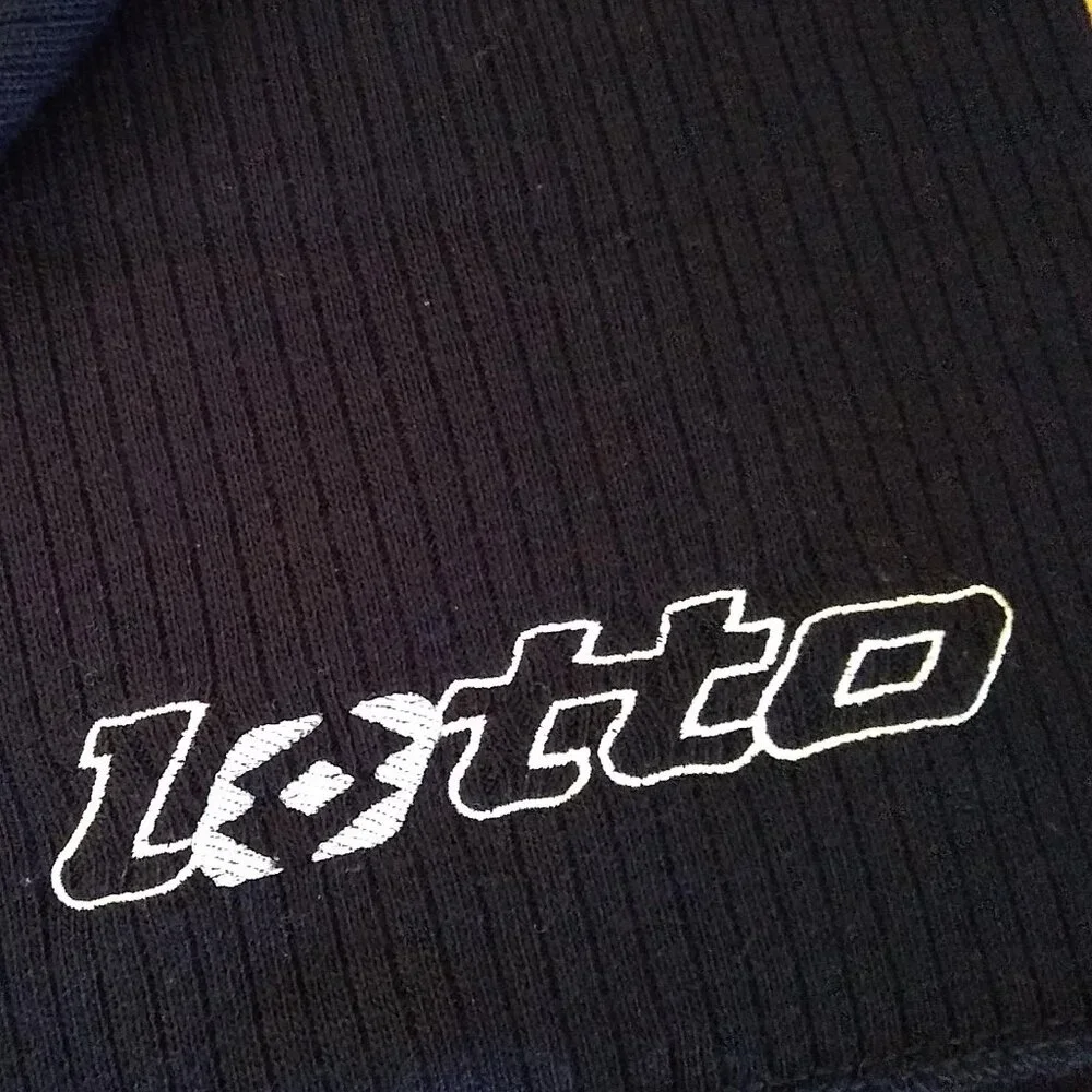 Lotto Men Scarf Navy Blue Italian Sport Design New